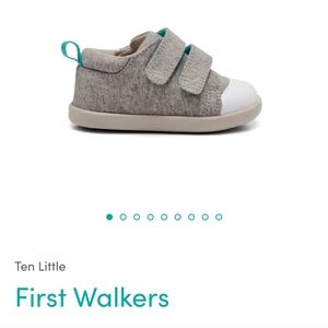 Ten Little First Walkers Toddler Shoes, Heather Gray Size 6